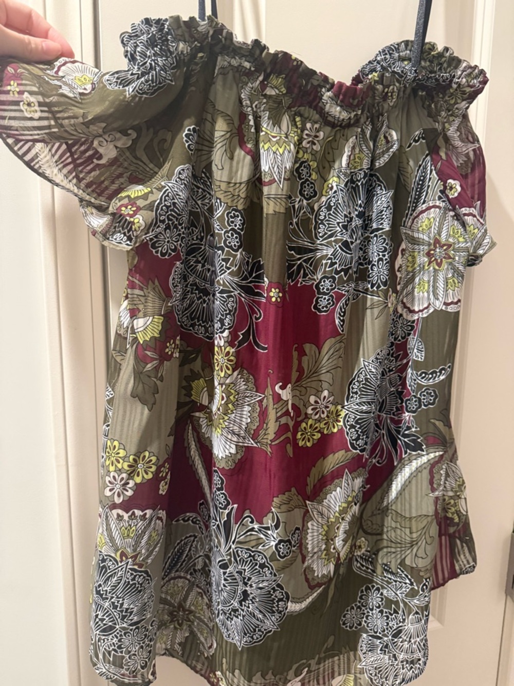 Jones New York Olive Green Blouse
